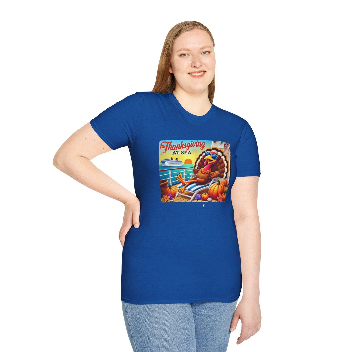 Turkey on Vacation - Gobble 'til You Wobble on the Open Seas! š¦š¢ Unisex T-Shirt š - Whippie's