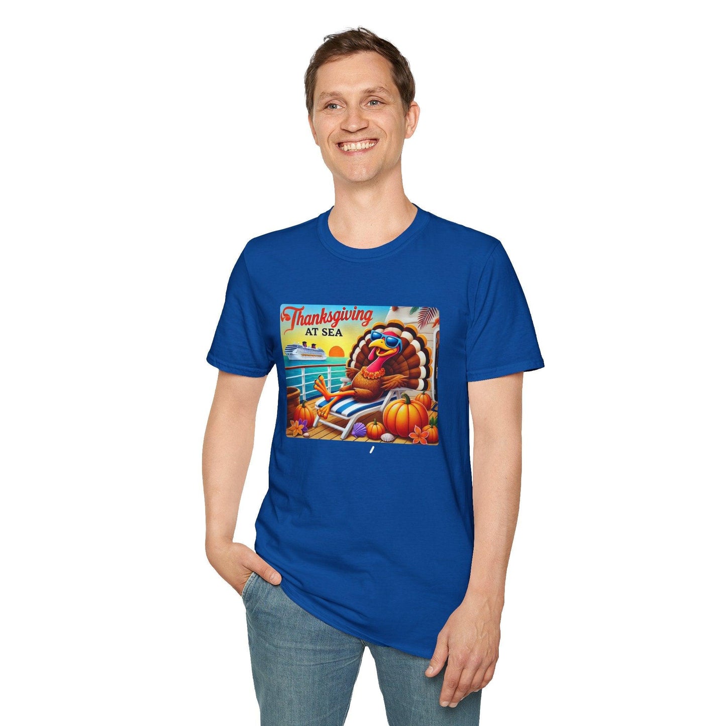 Turkey on Vacation - Gobble 'til You Wobble on the Open Seas! š¦š¢ Unisex T-Shirt š - Whippie's