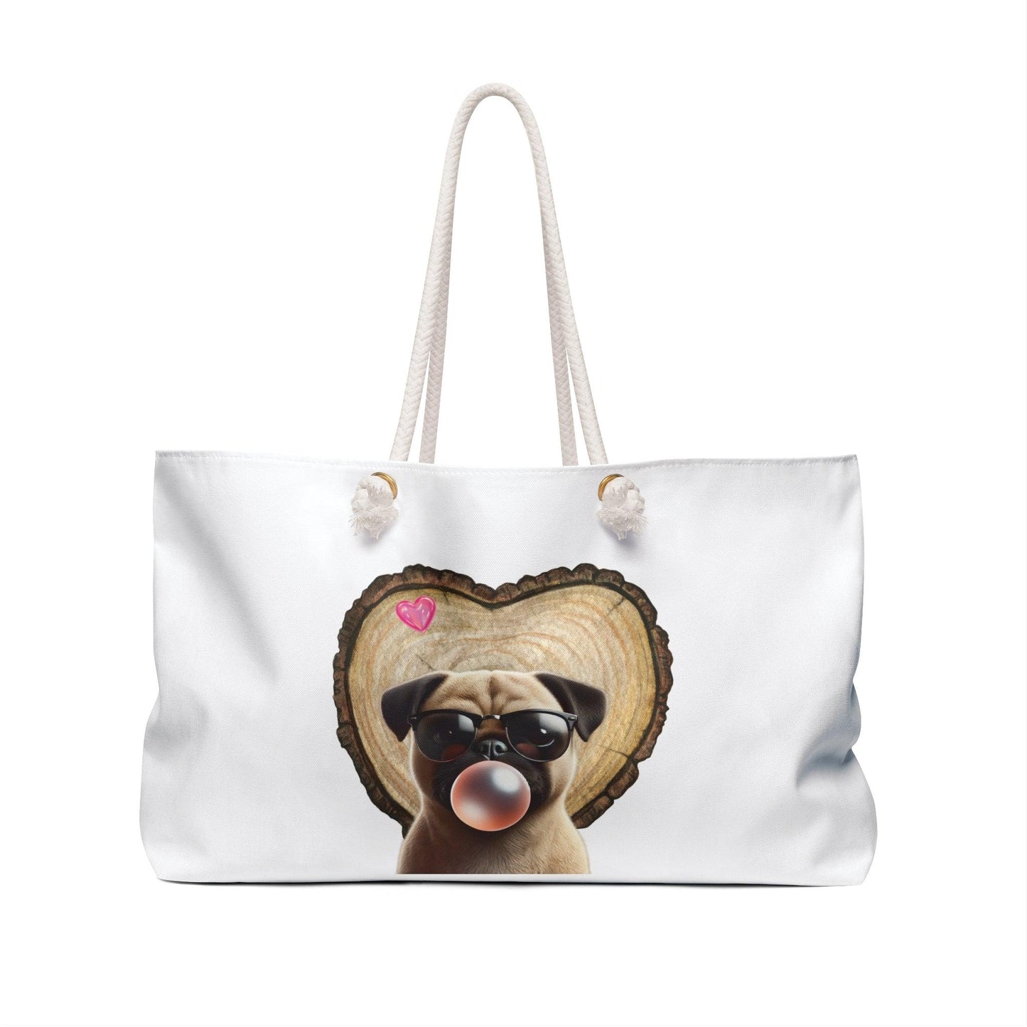 Pug Love Weekender Tote Bag - ๐ถ๐ Pack Your Bags for a Weekend of Fun! ๐๐ถ - Whippie's
