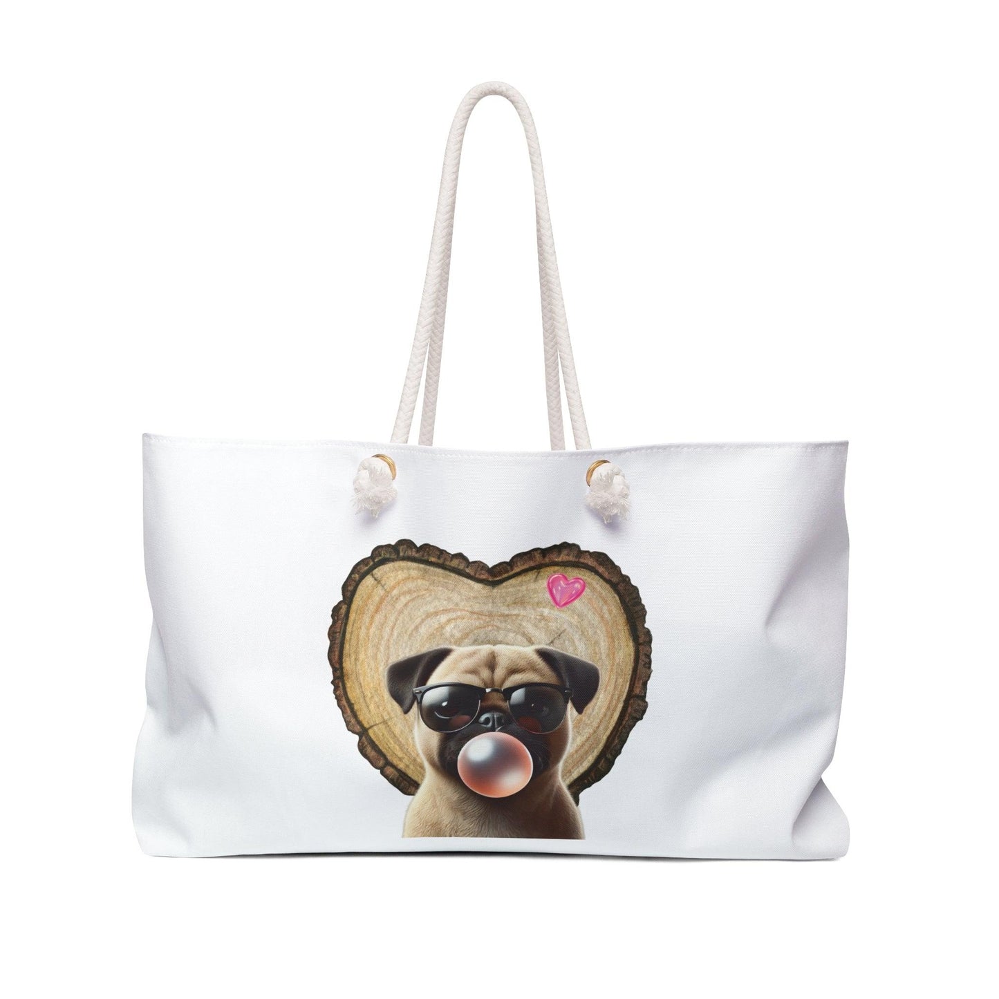 Pug Love Weekender Tote Bag - ๐ถ๐ Pack Your Bags for a Weekend of Fun! ๐๐ถ - Whippie's