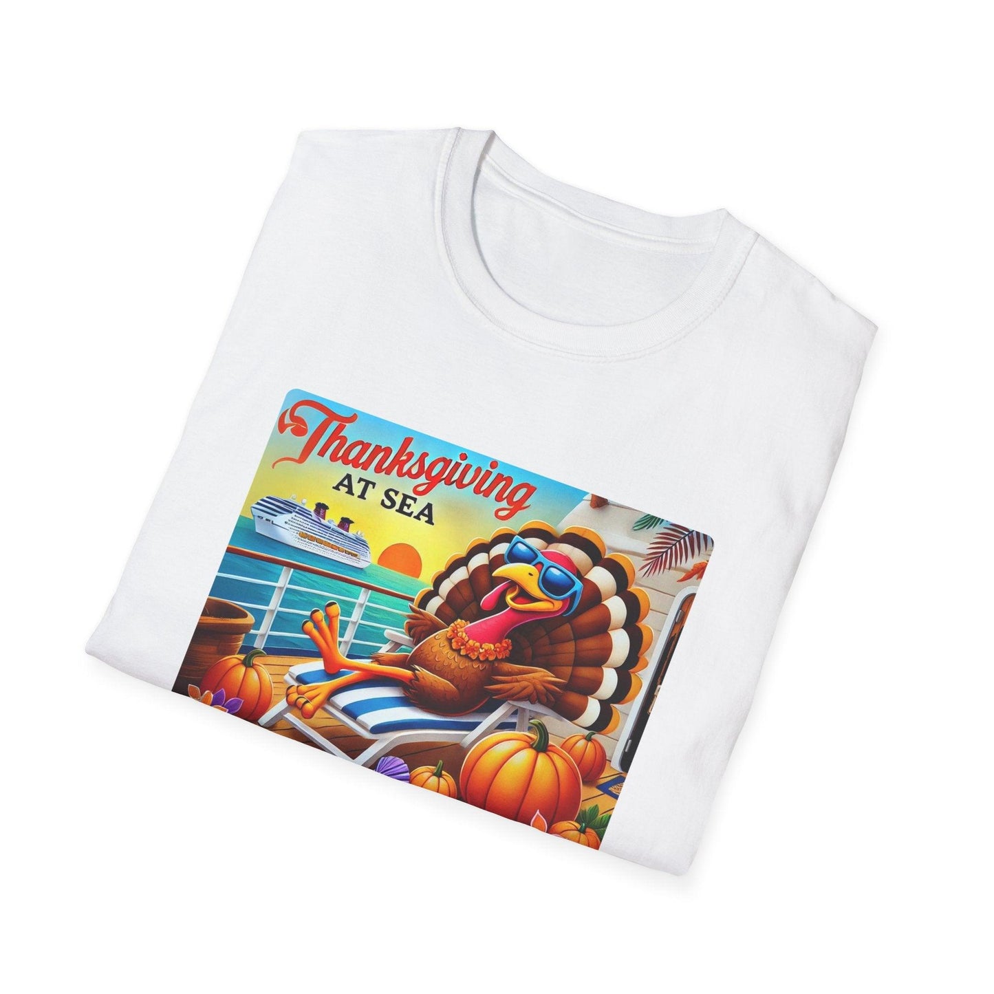 Turkey on Vacation - Gobble 'til You Wobble on the Open Seas! š¦š¢ Unisex T-Shirt š - Whippie's