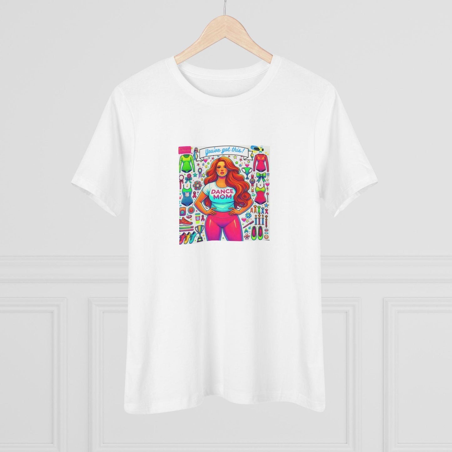 Dance Mom: You've Got This - Red Hair Mom - Curvy - Women's Softstyle Tee - Whippie's