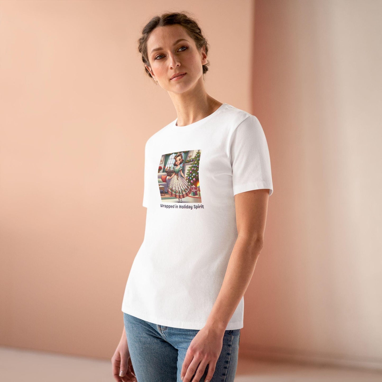 Wrapped in Holiday Spirit - Women's Softstyle Tee - Whippie's