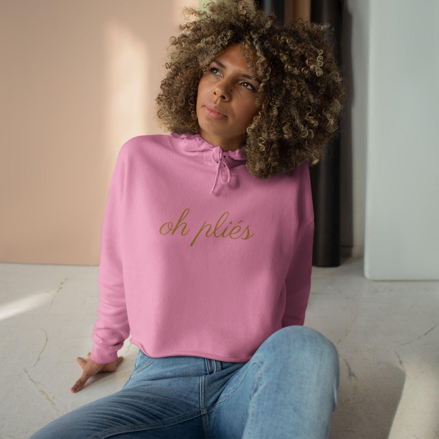 ✨ Oh Pliés ✨ Women's Cropped Hoodie 💖 - Whippie's