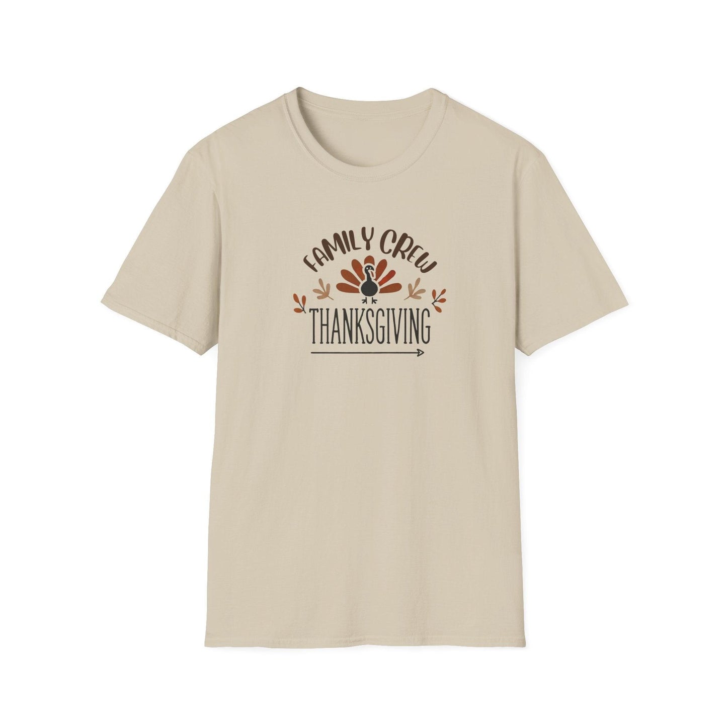 Thanksgiving Family Crew - Gobble 'Til You Wobble with Your Favorite Crew! 🦃🍁 Unisex T-Shirt - Whippie's
