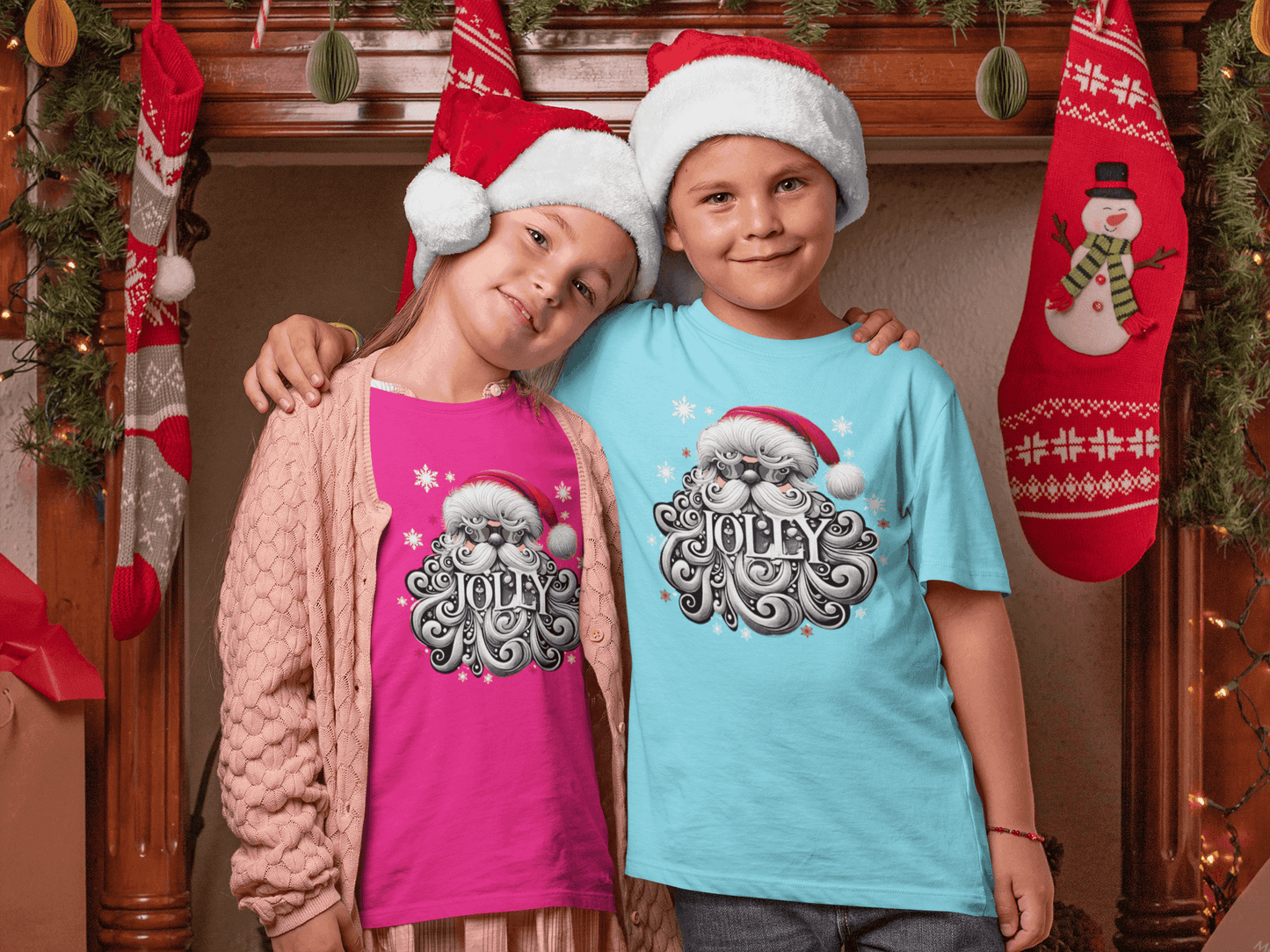 Jolly Santa 😎🎅 - Kids Unisex Heavy Cotton Tee - Whippie's