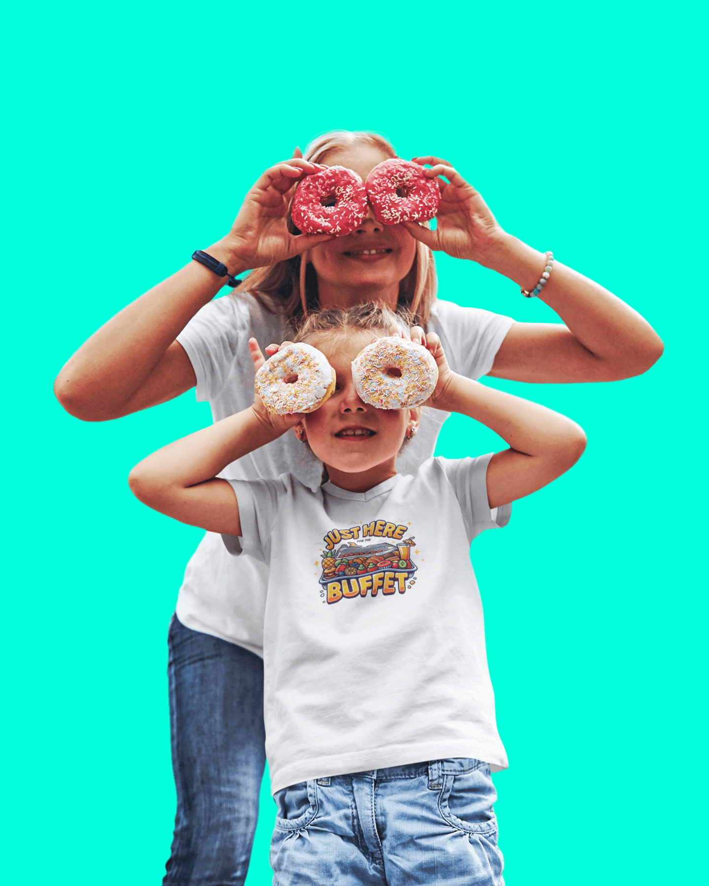 Just Here for the Buffet" Kids' Tee! 🛳️🍽️ (Yummy! 😋) - Whippie's