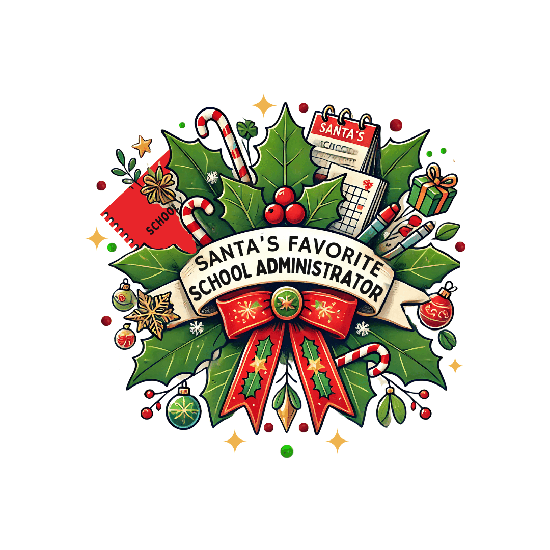 Santa's Favorite School Administrator Unisex Tee 🍎🎅 - Whippie's
