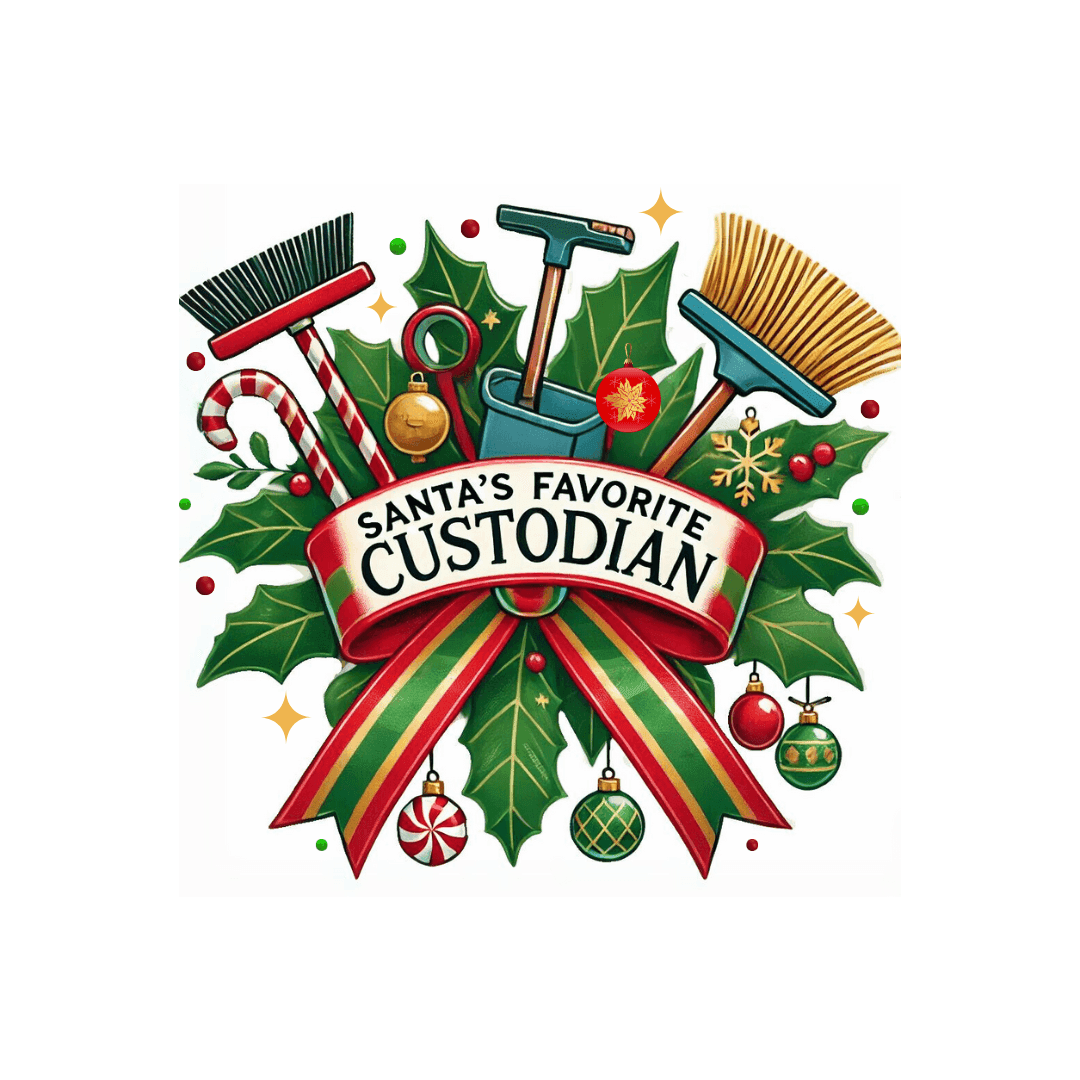Santa's Favorite Custodian Unisex Tee 🧹🎅 - Whippie's