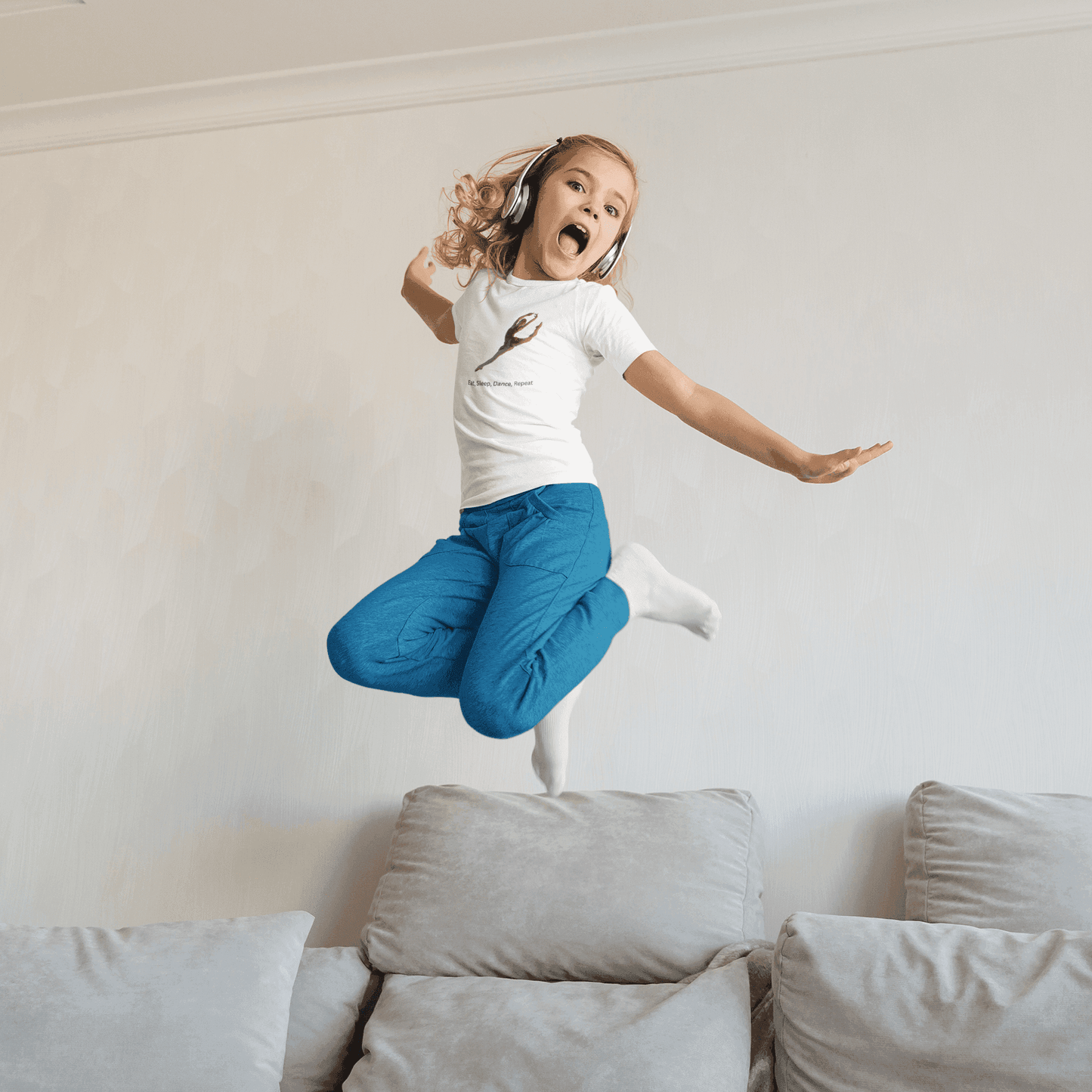 Eat, Sleep, Dance, Repeat Kids' Tee! 💃🕺 🎶🔄 - Whippie's