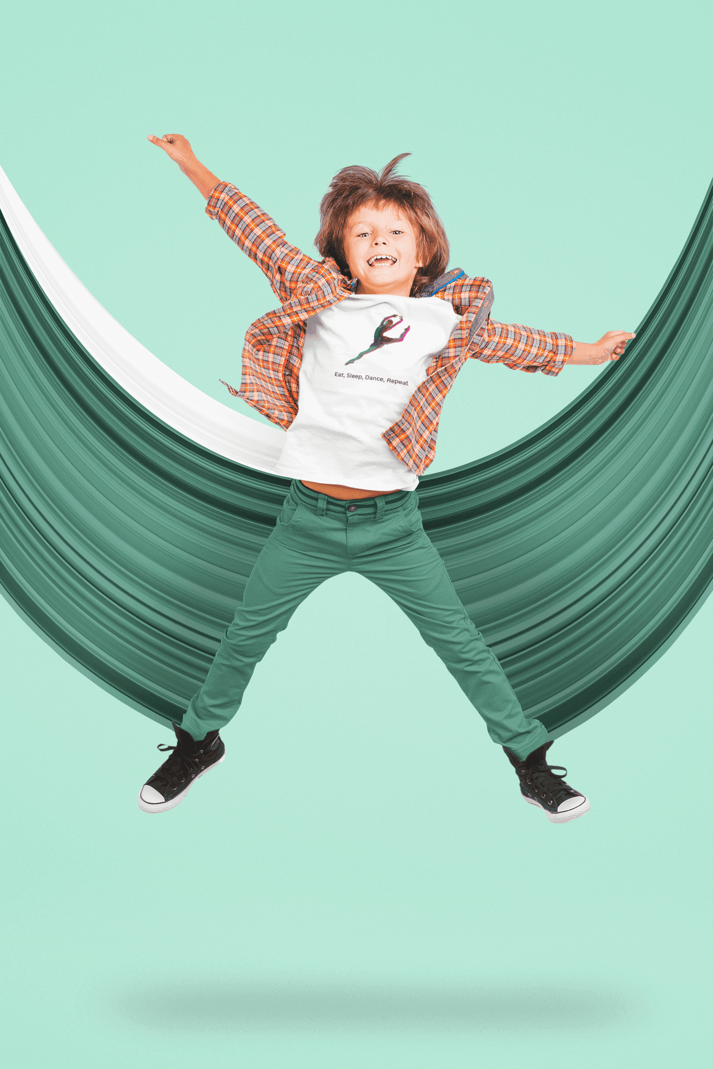 Eat, Sleep, Dance, Repeat Kids' Tee! 💃🕺 🎶🔄 - Whippie's