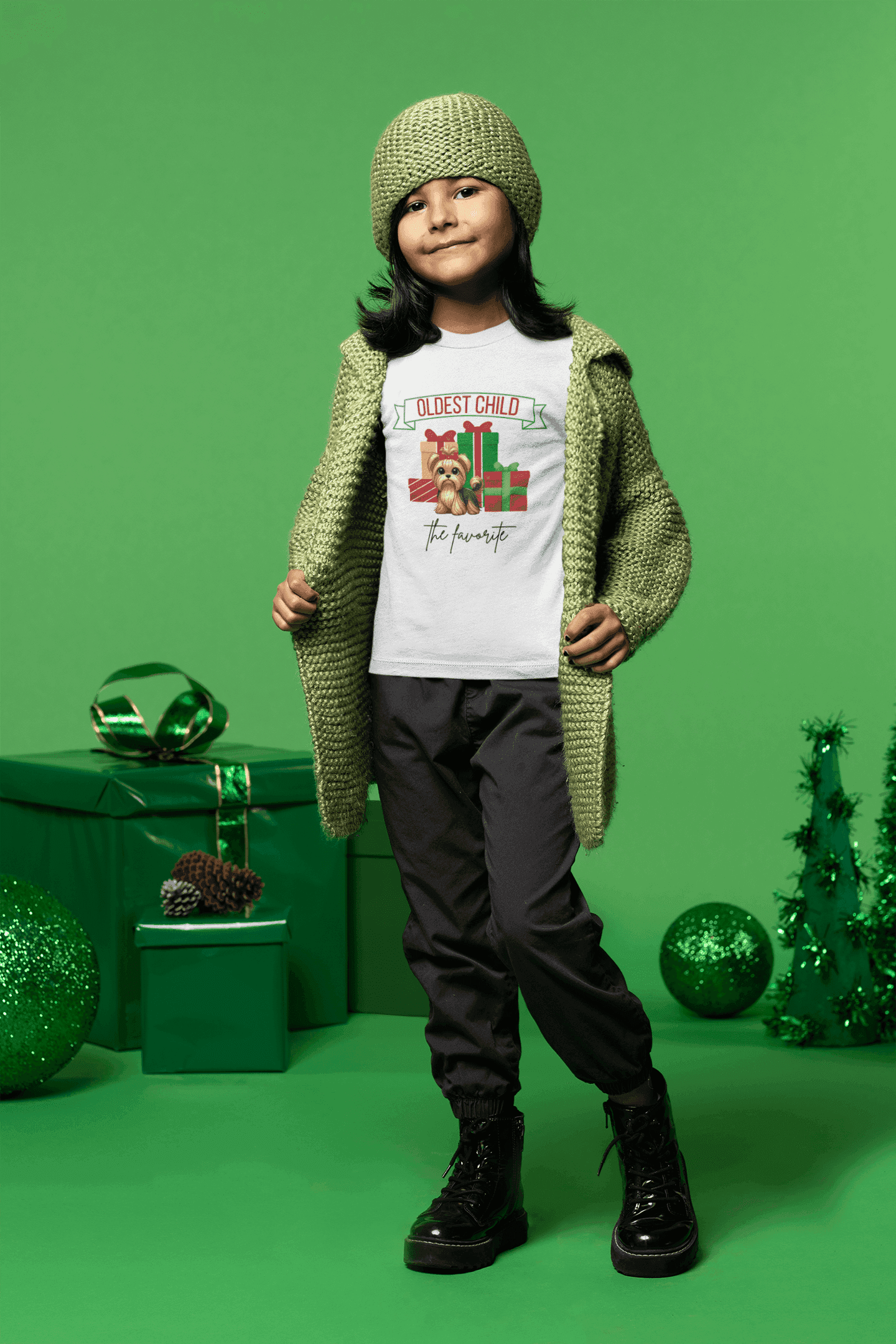 The Oldest Child, The Favorite 🎁🐶 Yorkie - Kids' Tee! 🎁👑 - Whippie's