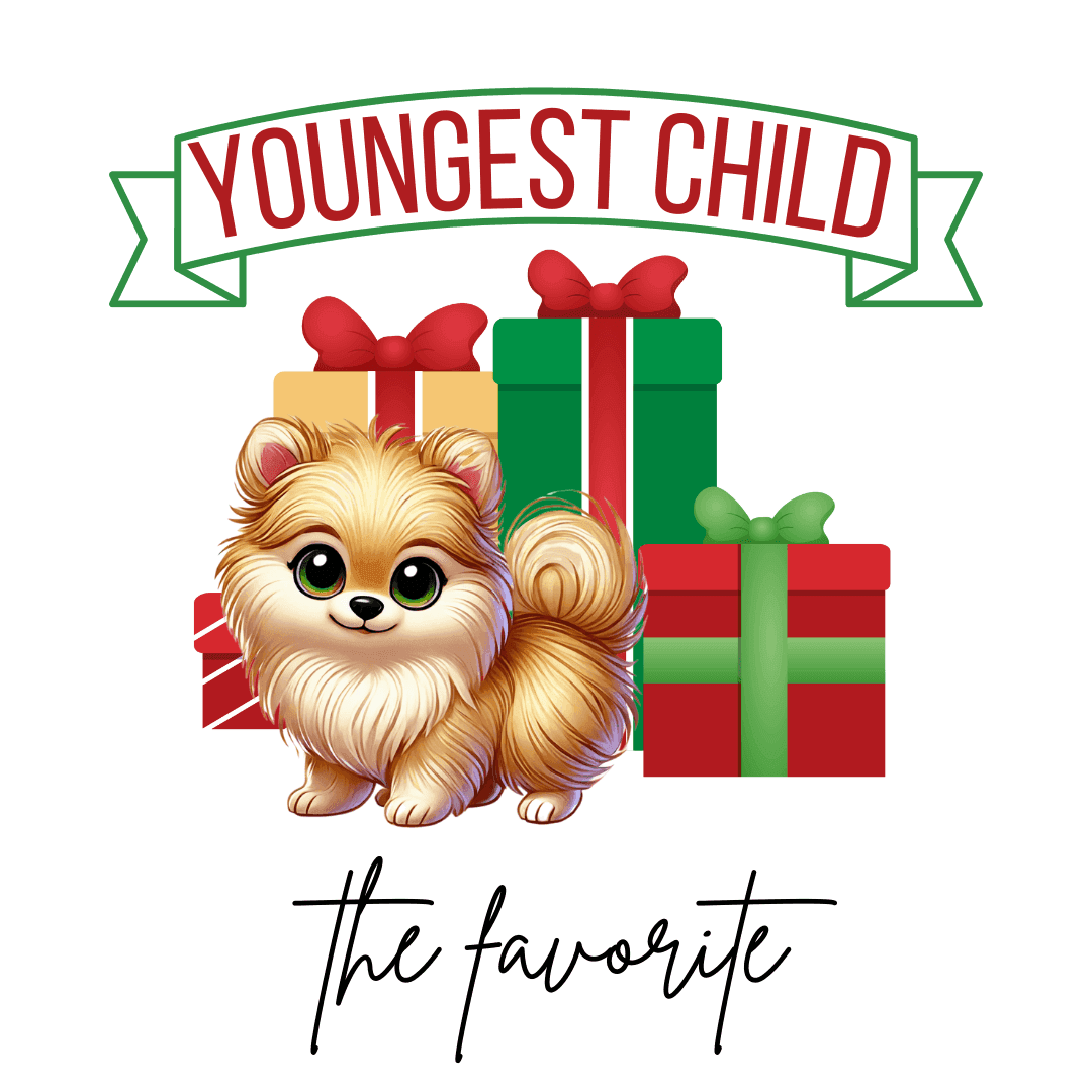 Youngest Child, The Favorite 🎁🐶 Pomeranian - Kids' Tee! 🎁👑 - Whippie's