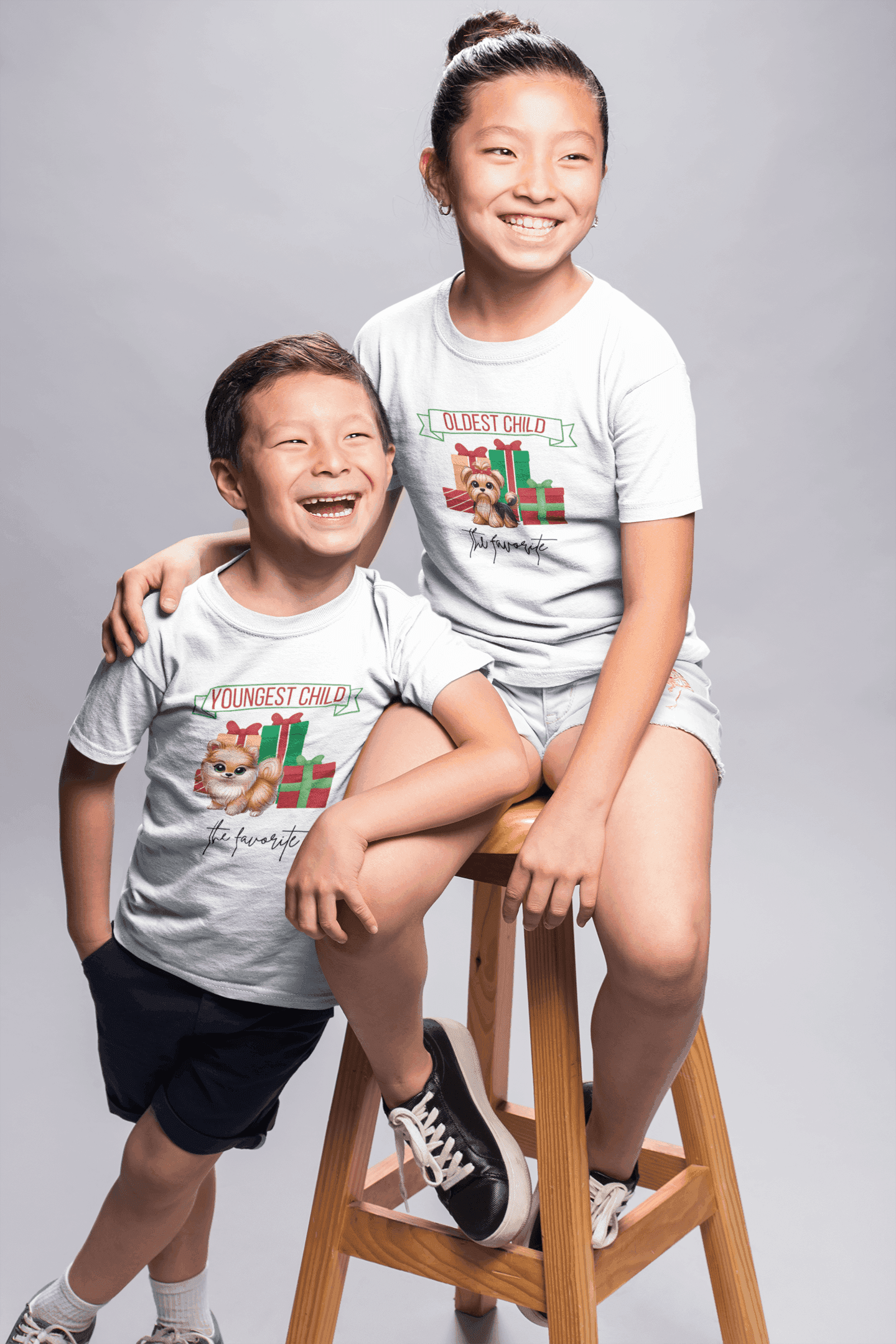 Youngest Child, The Favorite 🎁🐶 Pomeranian - Kids' Tee! 🎁👑 - Whippie's