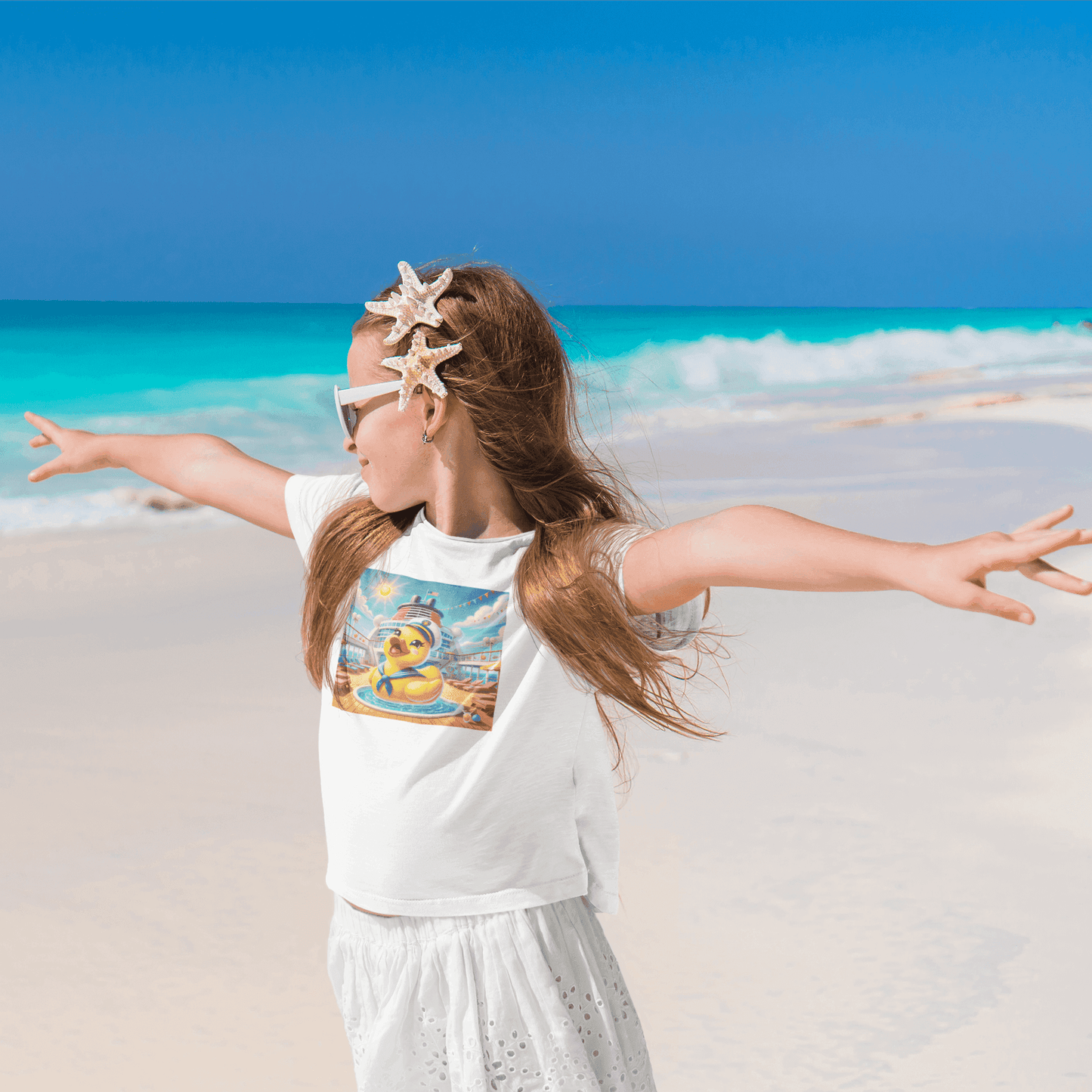 Duck on the Loose! Hilarious Cruise Ship Hide-and-Seek 🛳️ Kid's Tee 🐤 - Whippie's