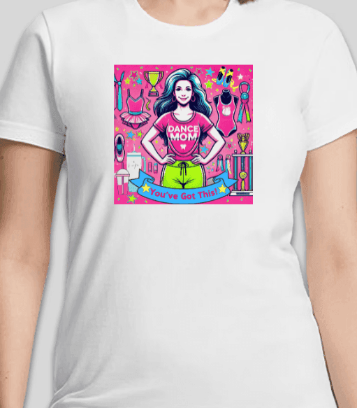 Dance Mom Magic (Brunette Mom) - A Colorful Celebration 🌈 - Women's Softstyle Tee - Whippie's