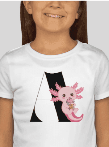 Alphabet Adventures: A is for Axolotyl! ✨ Youth T-Shirt - Whippie's
