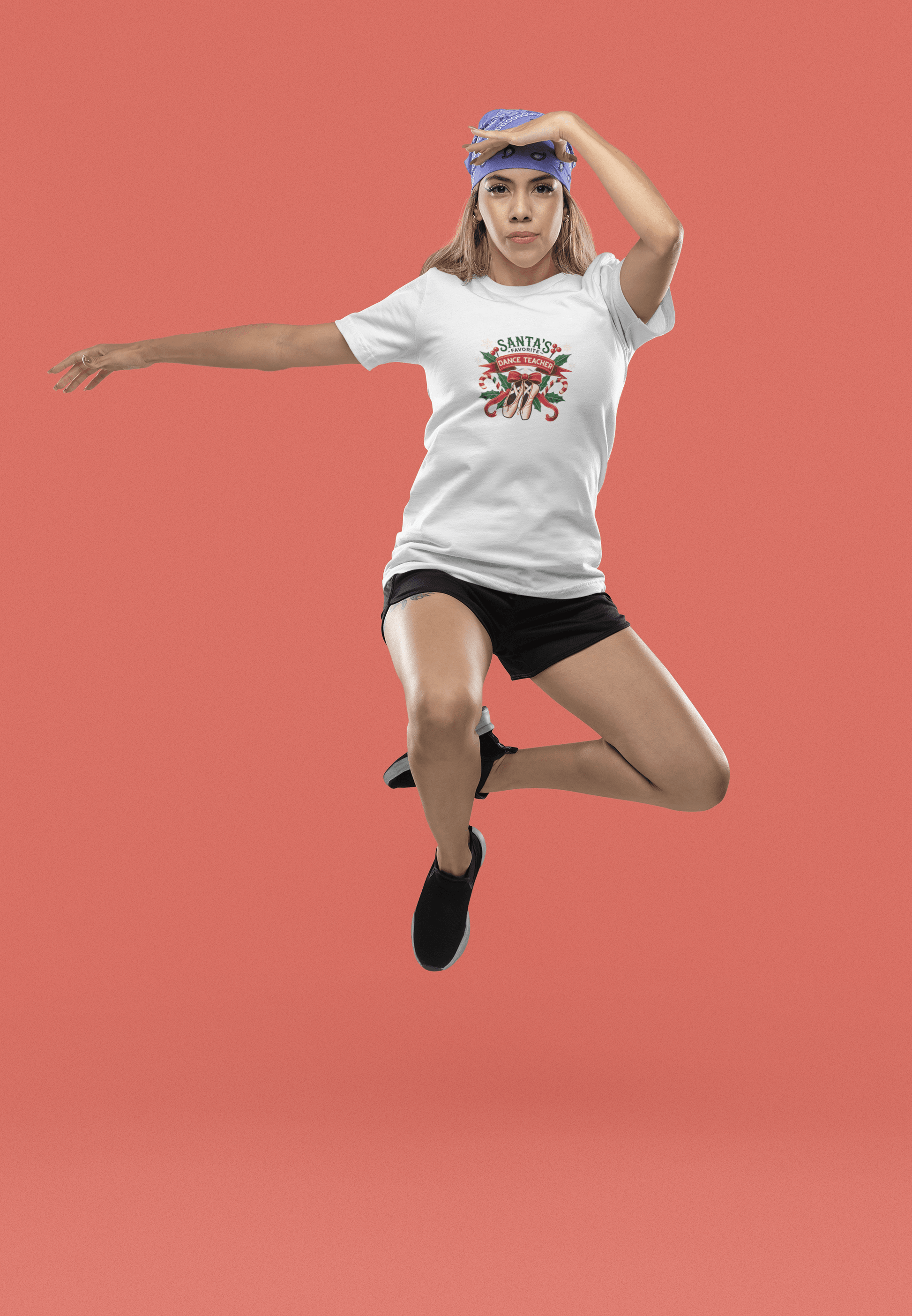 Santa's Favorite Dance Teacher Women's Softstyle Tee - Whippie's