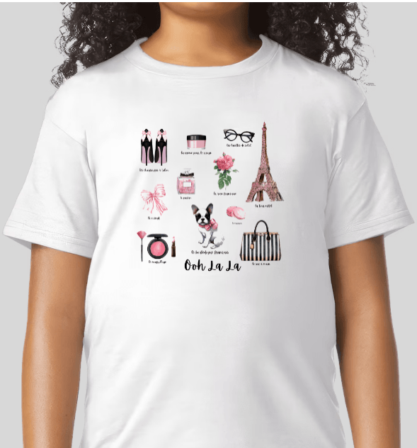"Ooh La La!" French Chic Kids Heavy Cotton™ Tee! - Whippie's