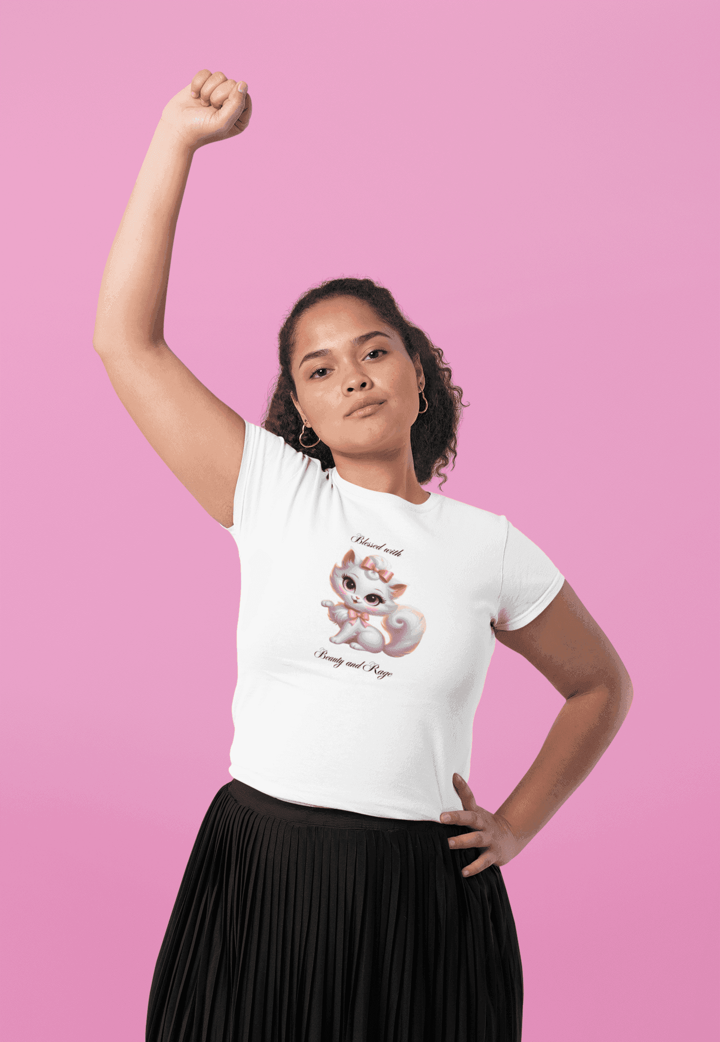 Blessed with Beauty & Rage - Women's Favorite Tee ๐ฑ๐ - Whippie's