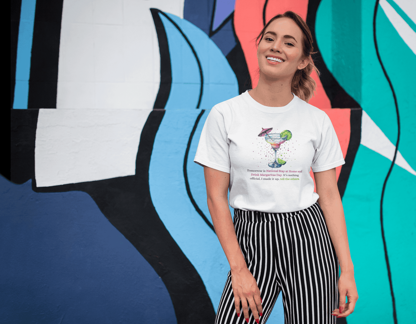 Margarita Day, It's Official (Because I Said So!) 🍹 - Women's Cotton Tee 🍹 - Whippie's