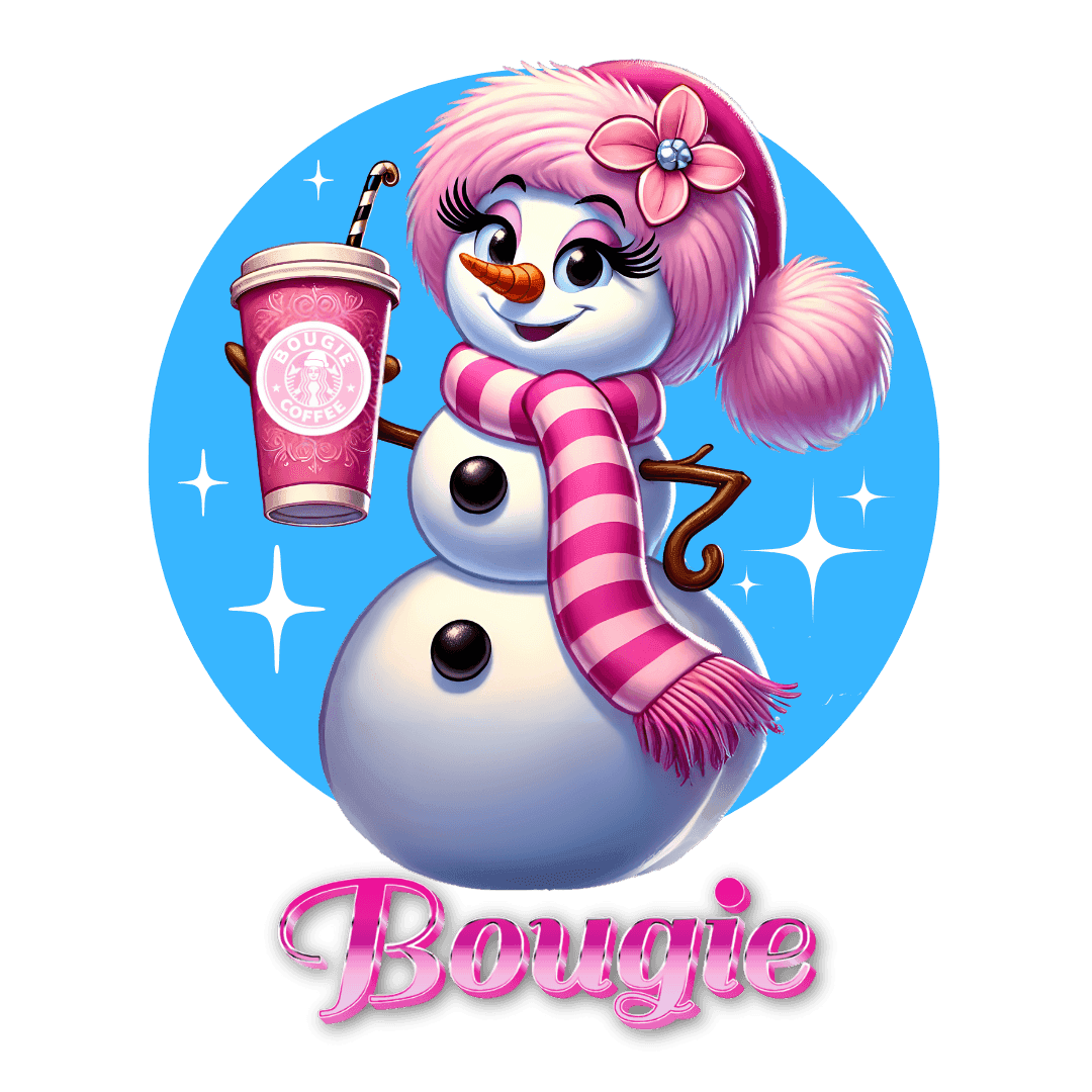 Bougie Snowwoman ❄️ ☕ ✨ Youth Short Sleeve Tee ✨ - Whippie's