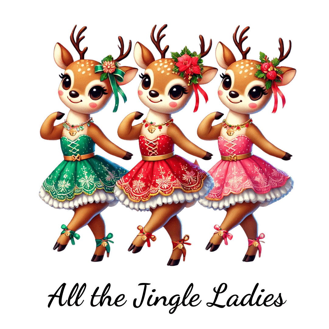 All the Jingle Ladies 🦌 🎅 Unisex Fleece Sweatshirt ✨ - Whippie's