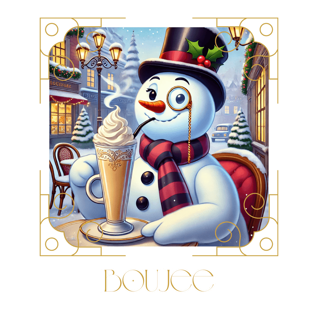 ☃️ Boujee Snowman ☕ Youth Crewneck Sweatshirt ✨ - Whippie's