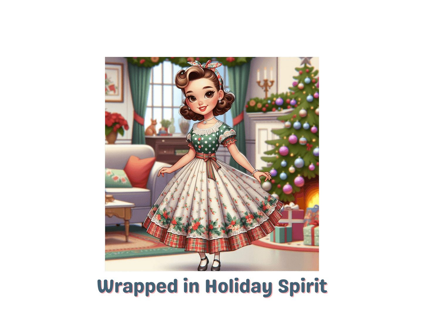Wrapped in Holiday Spirit - Women's Softstyle Tee - Whippie's