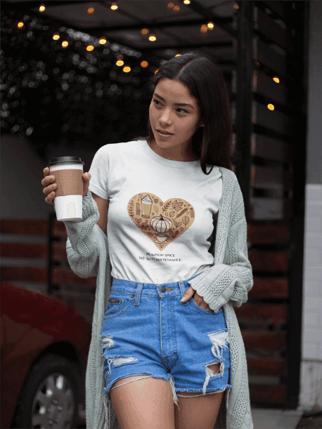Pumpkin Spice My Autumn Romance - Women's Softstyle Tee - Whippie's