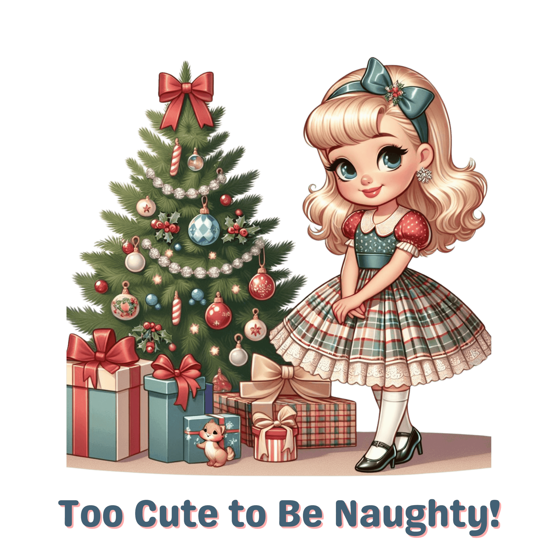 Too Cute to be Naughty - Women's Softstyle Tee - Whippie's