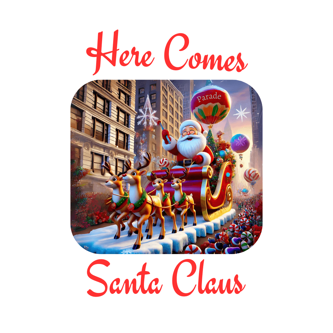 ๐
Here Comes Santa Claus ๐ Youth Midweight Tee โจ - Whippie's