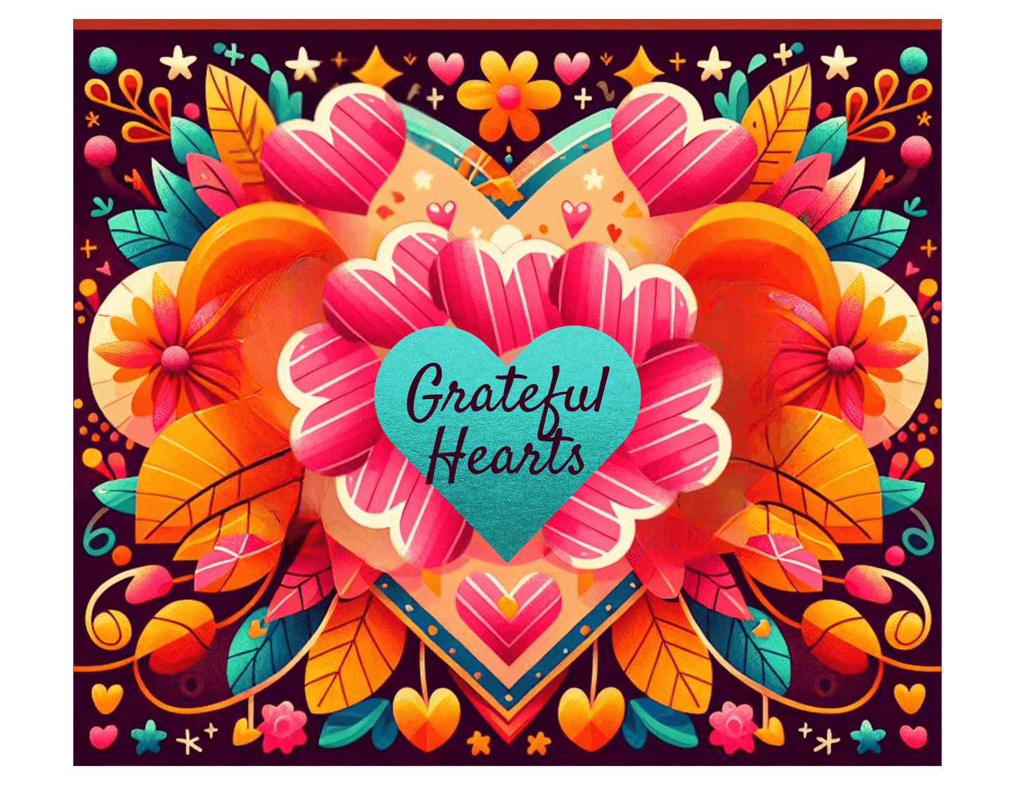 Grateful Hearts - A Celebration of Love and Gratitude 🧡💛❤️ - Women's Softstyle Tee - Whippie's