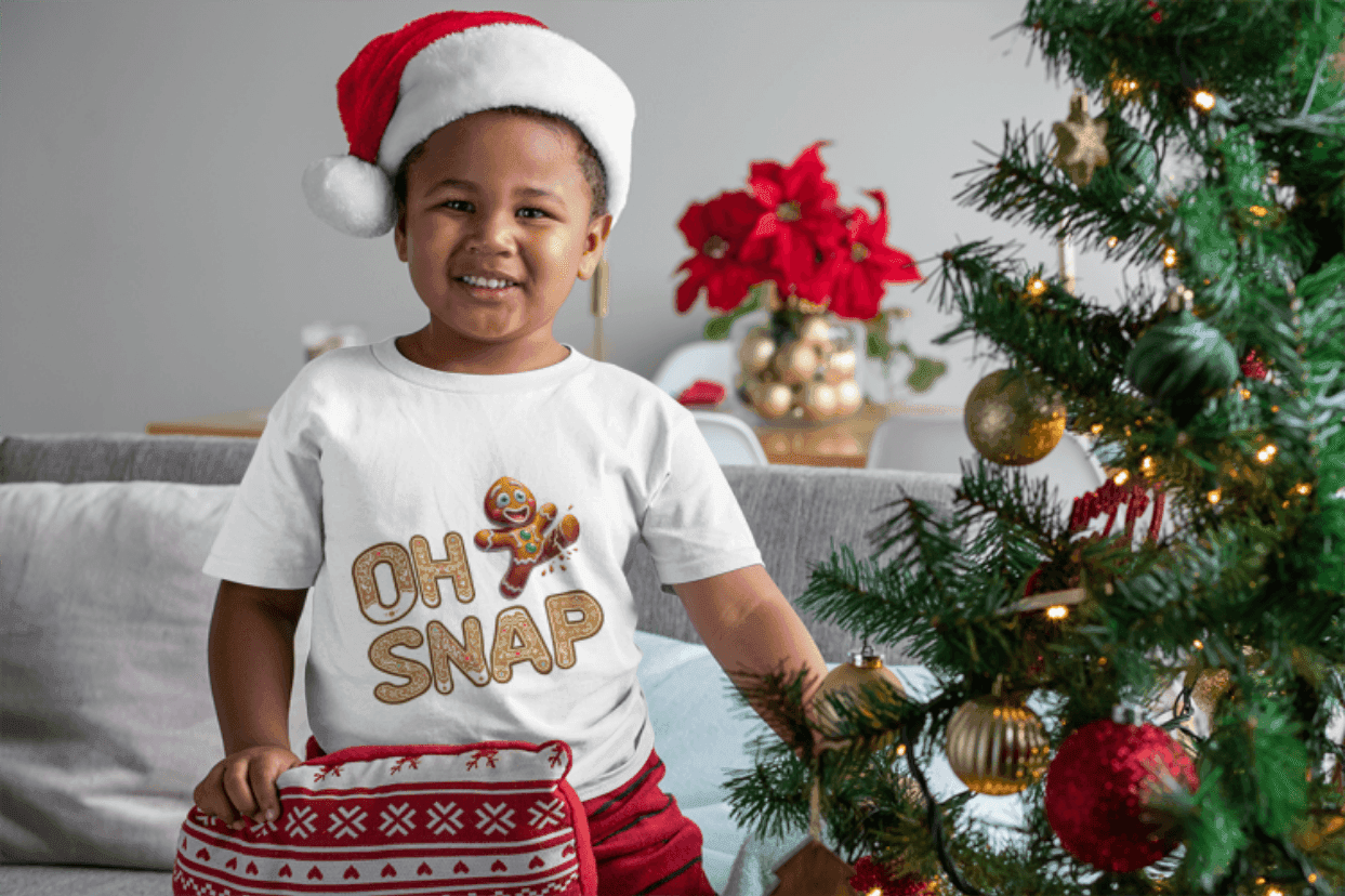 🍪 Oh Snap! 🍪 Youth Midweight Tee - Gingerbread Man Sweet Mishap! - Whippie's