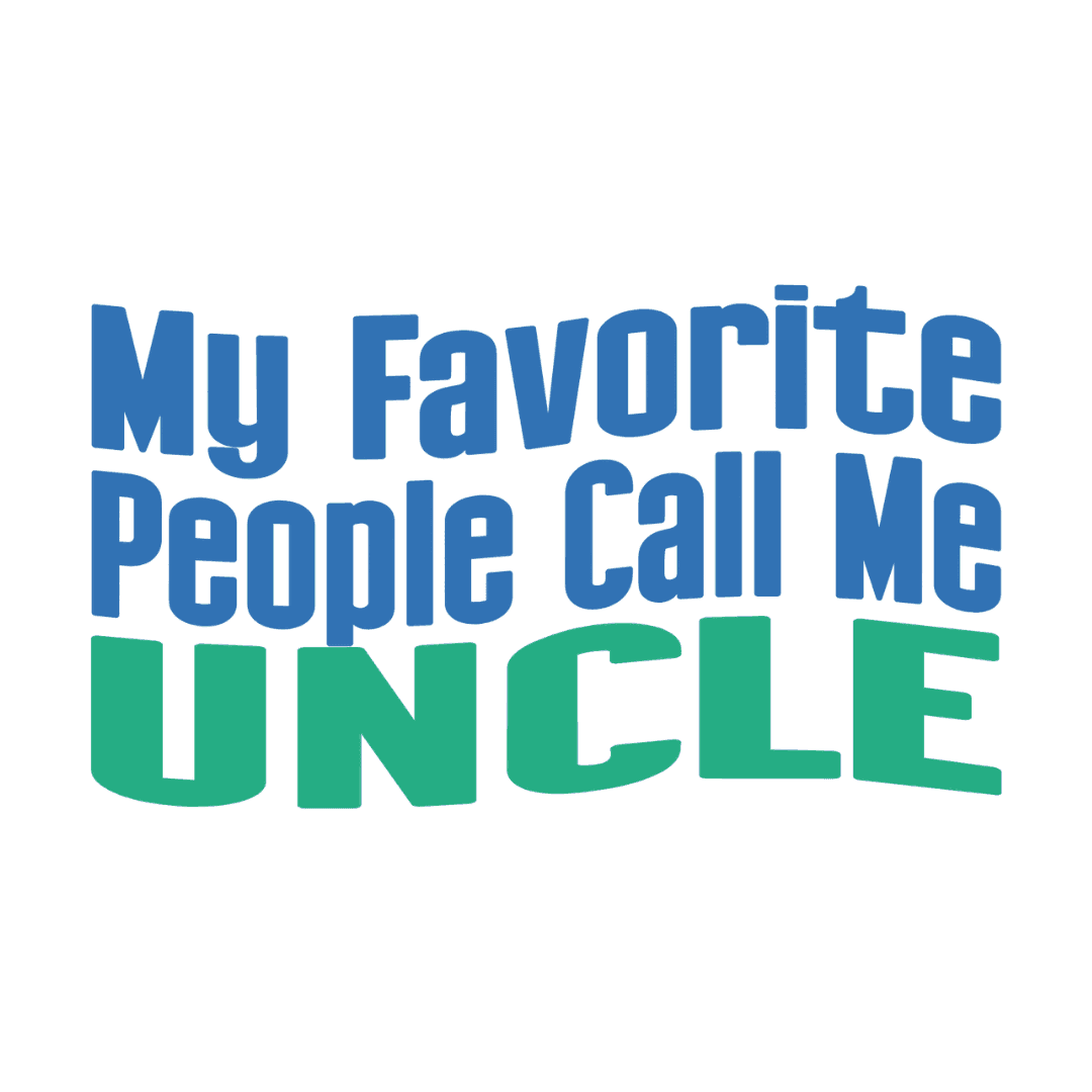 👨👦 My Favorite People Call Me UNCLE 💙 Unisex Tee ✨ The best uncles get promoted to favorite! - Whippie's