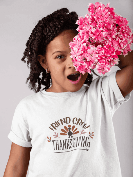 Thanksgiving Friend Crew - Kids Softstyle Tee - Whippie's