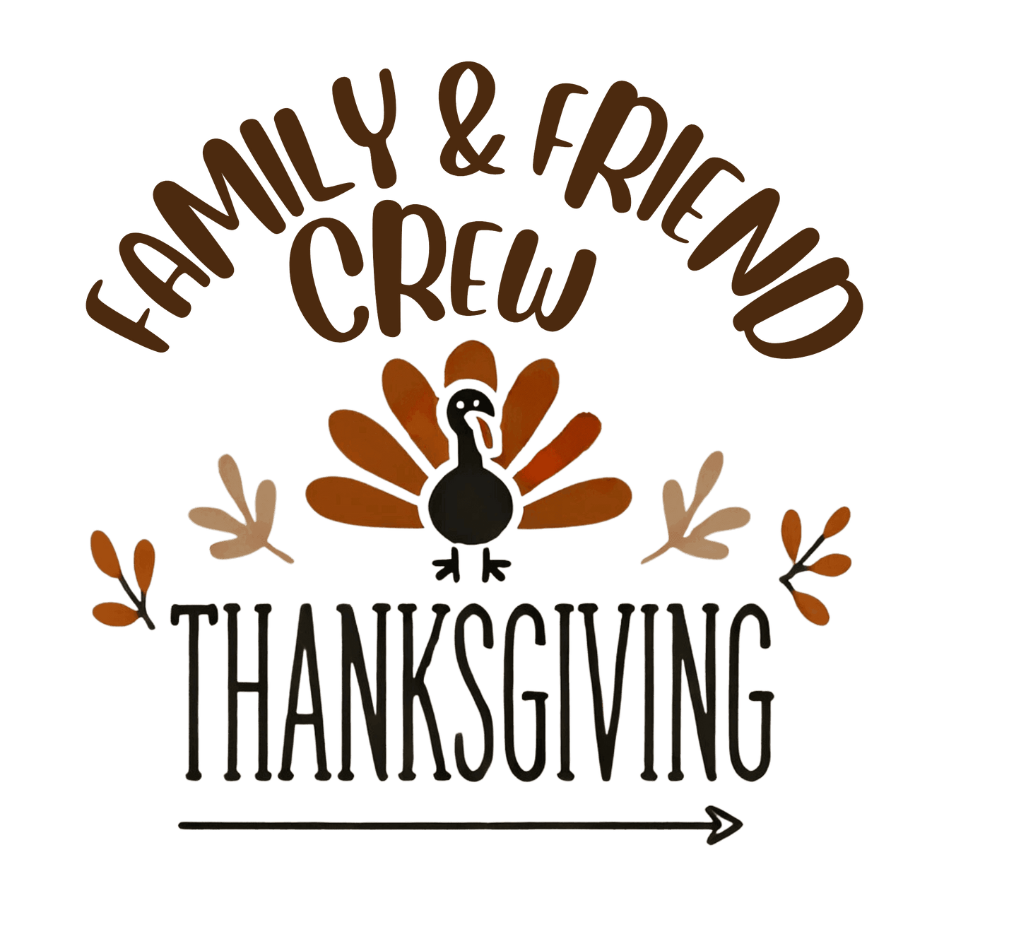 Thanksgiving Family & Friend Crew - Infant Fine Jersey Bodysuit - Whippie's