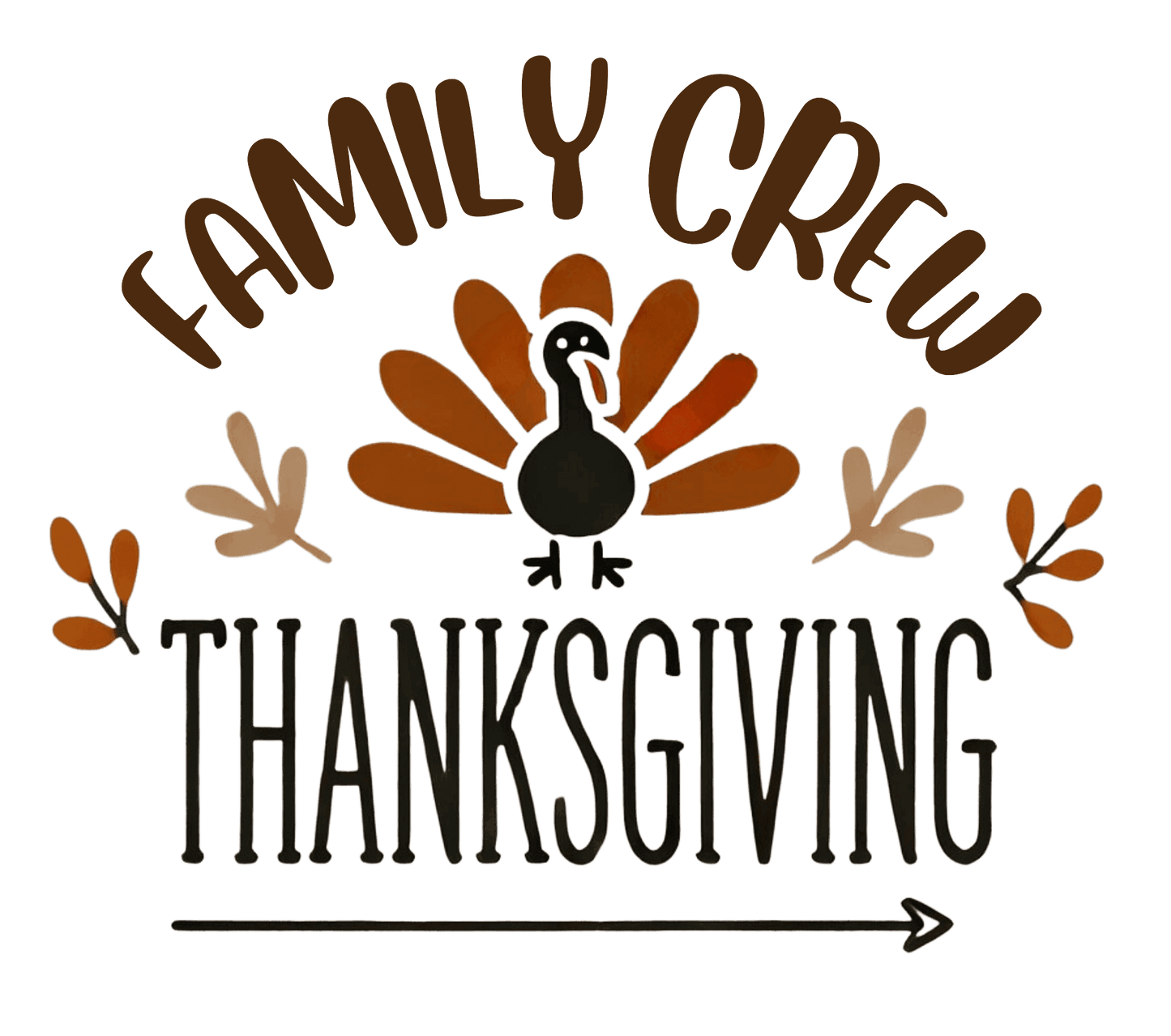 Thanksgiving Family Crew - Toddler Short Sleeve Tee - Whippie's