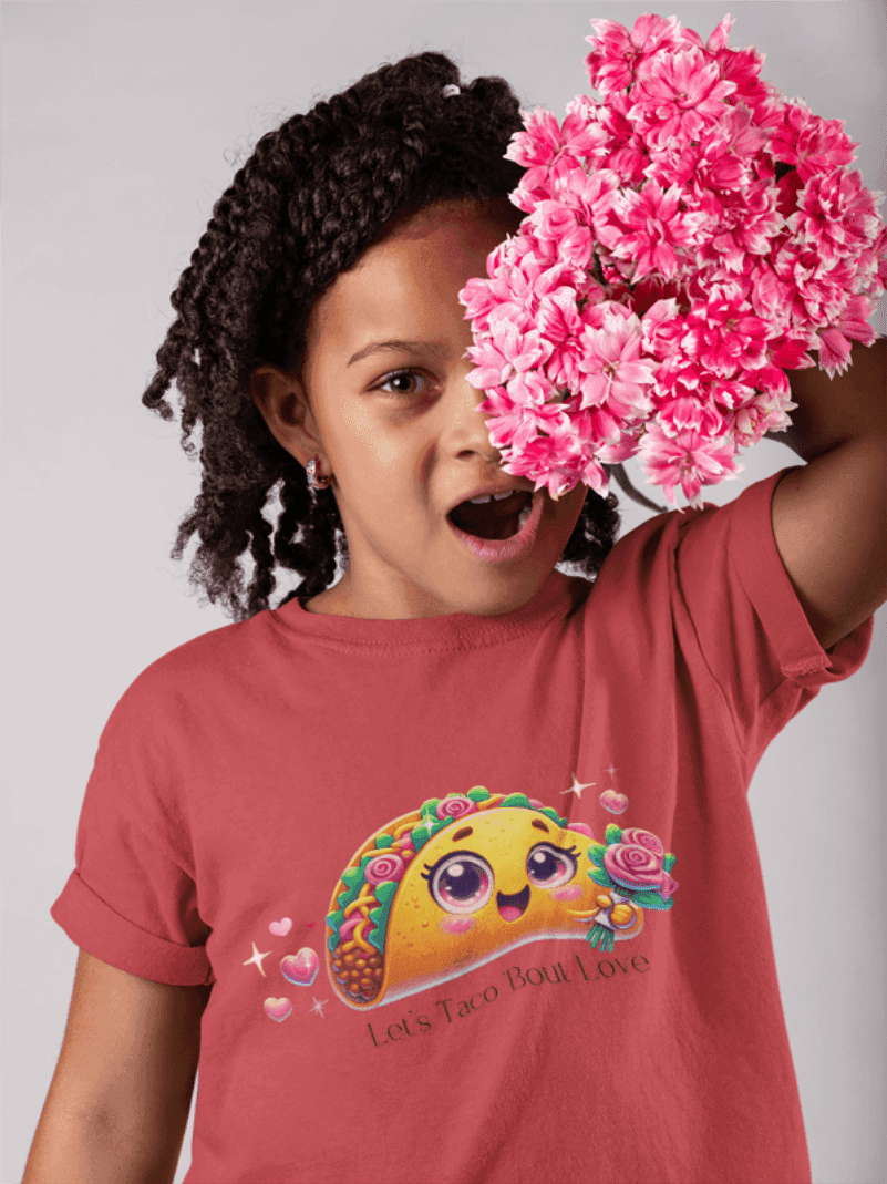 ๐ฎ Let's Taco 'Bout Love ๐ Kids Softstyle Tee โจ Spread the love this Valentine's Day! - Whippie's