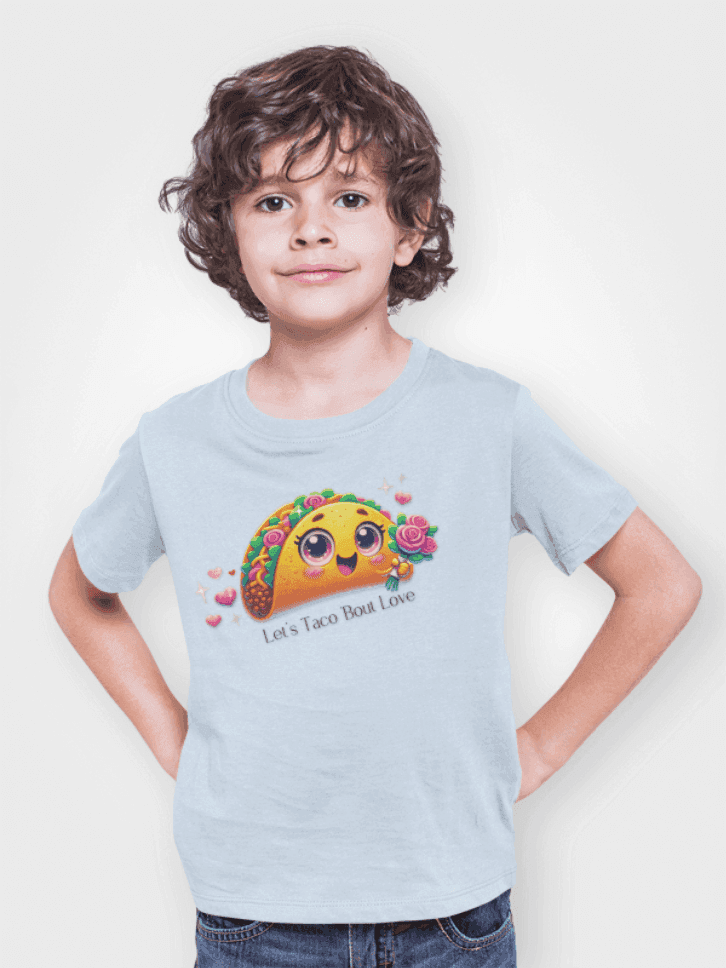 ๐ฎ Let's Taco 'Bout Love ๐ Kids Softstyle Tee โจ Spread the love this Valentine's Day! - Whippie's