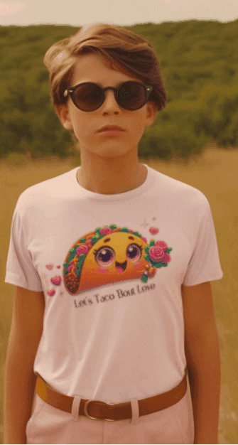 🌮 Let's Taco 'Bout Love 💖 Kids Softstyle Tee ✨ Spread the love this Valentine's Day! - Whippie's