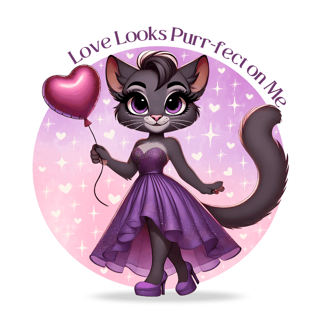 💖 Love Looks Purr-fect on Me 😻 Women's Boyfriend Tee ✨ Feline fine and ready to shine! - Whippie's