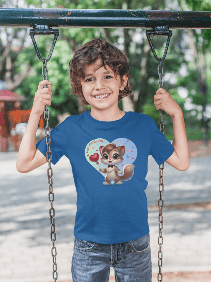 💙 Purr-fectly Cute😻 Kids Softstyle Tee ✨ Dapper style for your little man! - Whippie's