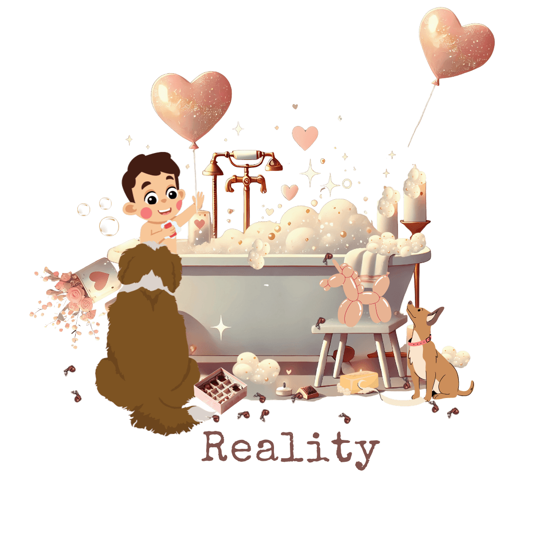 💖 My Valentine's Plan vs. Reality 🛁 Unisex Jersey Tee ✨ Expectation vs. Reality, the Valentine's Day edition! - Whippie's