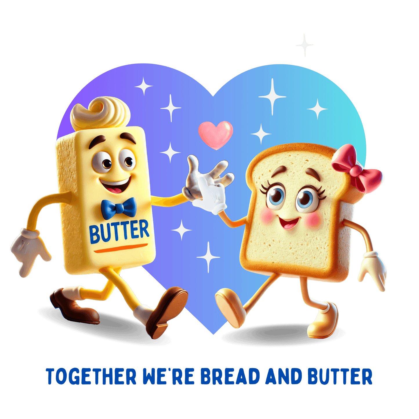 ๐ You're the Butter to My Bread! ๐ง Unisex Jersey Tee โจ The perfect match! - Personalizable - Whippie's