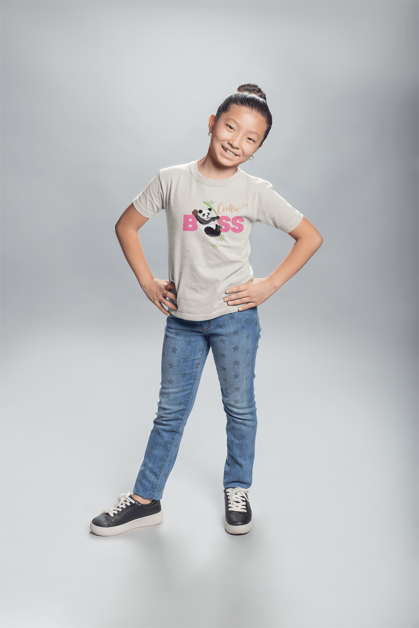 Cookie Boss Youth Tee - Panda-monium at the Cookie Booth! 🍪👑🐼 - Whippie's