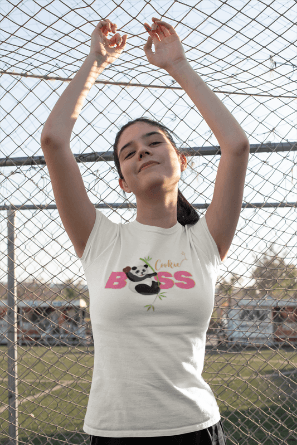 Cookie Boss Women's Tee - Panda-monium at the Cookie Booth! 🍪👑🐼 - Whippie's