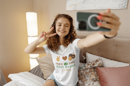 Peace, Love & Cookies Women's Tee - Spread the Love (and Cookies)! ✌️💖🍪 - Whippie's