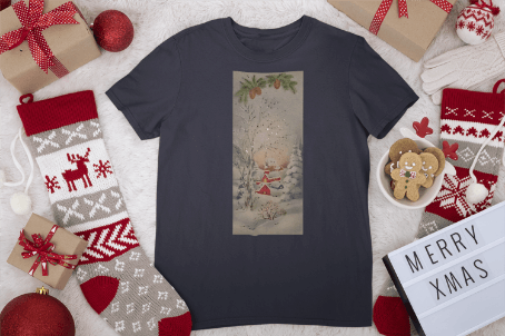 Glittery Winter Village Tee - Sparkle This Season! ✨🎄 Women's Softstyle Tee - Whippie's