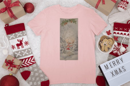 Glittery Winter Village Tee - Sparkle This Season! ✨🎄 Women's Softstyle Tee - Whippie's
